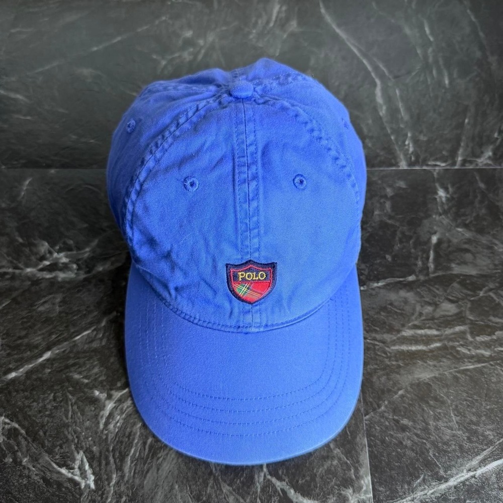 Polo Ralph Lauren Blue Vtg Golf Crest Cap Hat